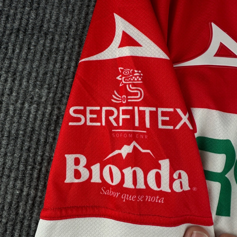 Pirma Club Necaxa Home Jersey Red White Liga MX Soccer Shirt Men L #18 Gutiérrez - Picture 9 of 11